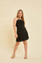 Bow Back Tiered Dress in black.