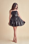 Sequin Peek-a-Boo-Dress in black.