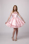 Satin Peek-a-boo Party Dress