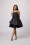 Satin Peek-a-boo Party Dress