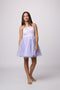 Satin and Tulle Party Dress in Longer Length