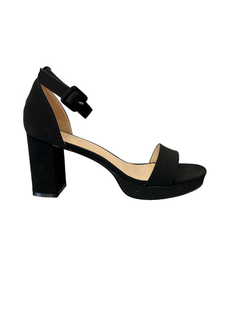 Womens Platform Block Heel in Black