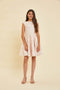 Cap Sleeve Boat Neck Dress In Longer Length