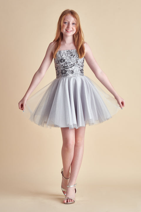 Sequin and Tulle Party Dress