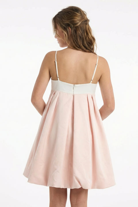Betsey Johnson bow front bubble dress - pink