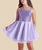 Sequin and Tulle Party Dress in lilac.