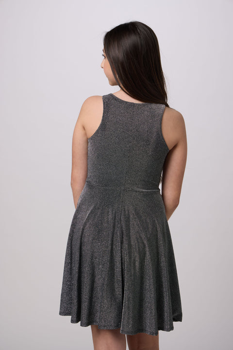 Glitter Racerback Dress in Longer Length