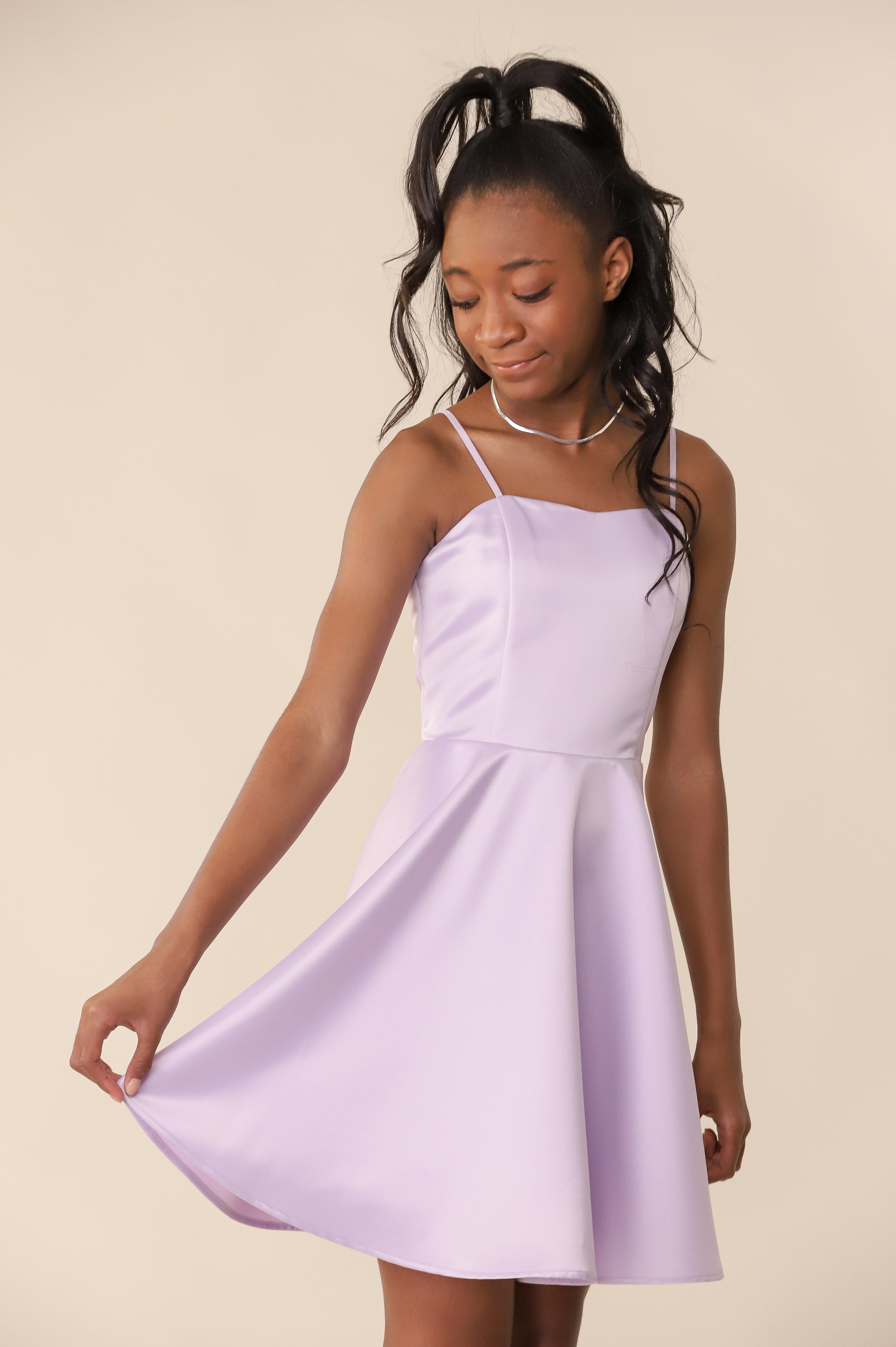 Fit and Flare Party Dress in Longer Length 12 / Pink Fit and Flare Party Dress in Longer Length 12 / Pink