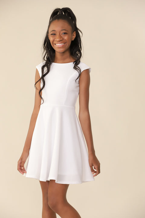 Girls Bat Mitzvah Service Dress | Un Deux Trois | Cap Sleeve Dresses 12 / Lilac Girls Bat Mitzvah Service Dress | Un Deux Trois | Cap Sleeve Dresses 12 / Lilac