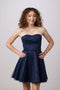 Fit and Flare Sequin Lace Up Dress