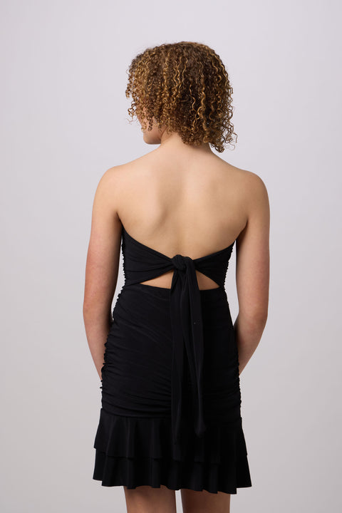 Tiered Tie-Back Dress