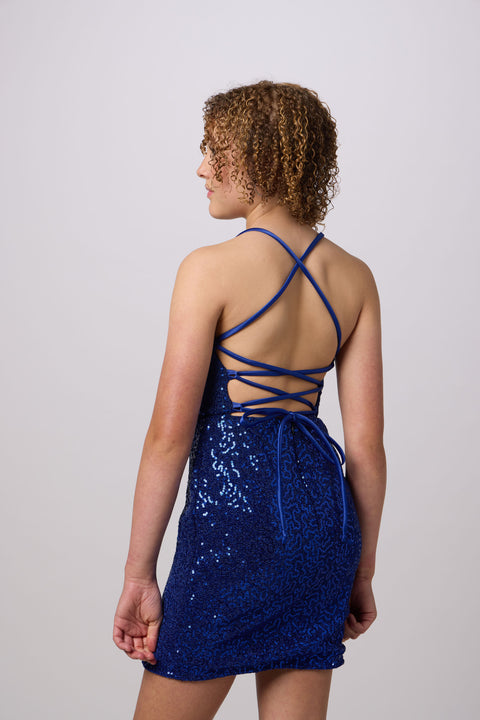 Un Deux Trois | Velvet Fit and Flare Dress