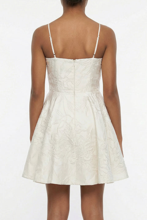 Un Deux Trois K5096 fit and flare party dress – ivory