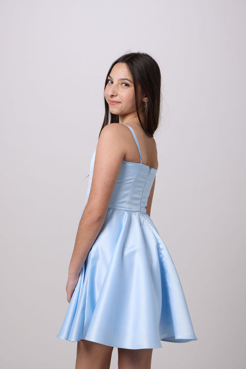 Fit and Flare Party Dress in Longer Length 14 / Pink Fit and Flare Party Dress in Longer Length 14 / Pink