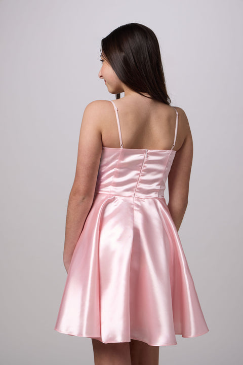 Un Deux Trois Fit and Flare Party Dress in Longer Length in Light Pink at Nordstrom, Size 14 Un Deux Trois Fit and Flare Party Dress in Longer Length in Light Pink at Nordstrom, Size 14