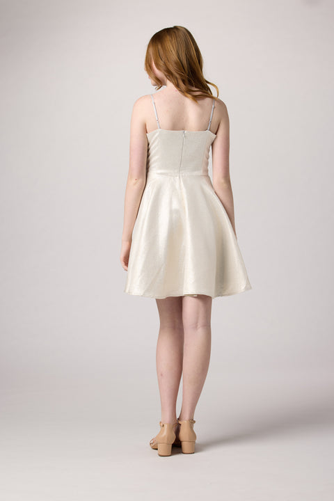 Fit and Flare Girls' Party Dress in Longer Length