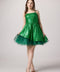 Sequin Peek-a-Boo-Dress in green.