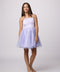 Satin and Tulle Party Dress in Longer Length