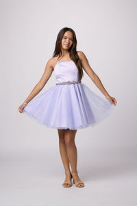 Satin and Tulle Party Dress