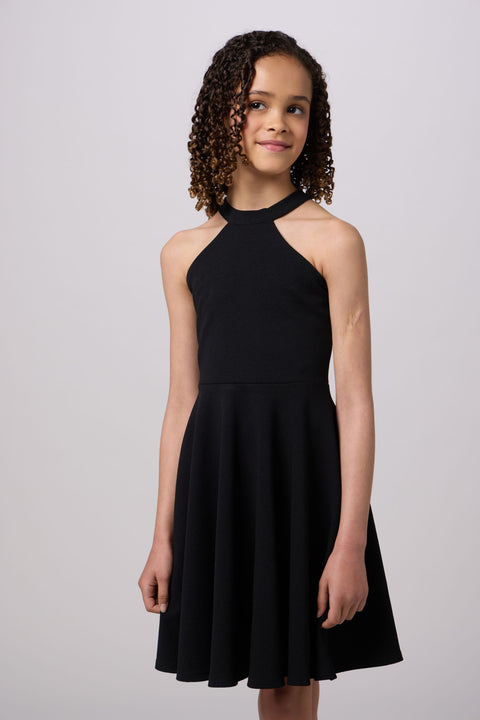 mamacita black halter skater dress Mamacita Black Halter Skater Dress