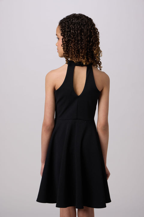 black skater dress for women Skater Halter Dress in Longer Length 16 / Light Blue