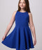 Textured Racerback Dress in Longer Length in cobalt.