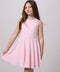 Textured Racerback Dress in Longer Length in pink.