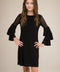 Tiered Sleeve Dress in black.