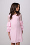 Tiered Sleeve Dress in Pink.