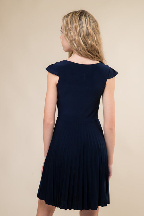 Cap Sleeve Pleated Girls' Dress | UDT Fashion | Service Dress Udtfashion Cap Sleeve Pleated Girls' Dress | UDT Fashion | Service Dress Udtfashion