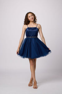 Satin and Tulle Party Dress