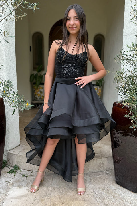 High Low Twirl Skirt