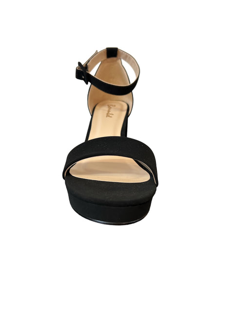 Womens Platform Block Heel in Black